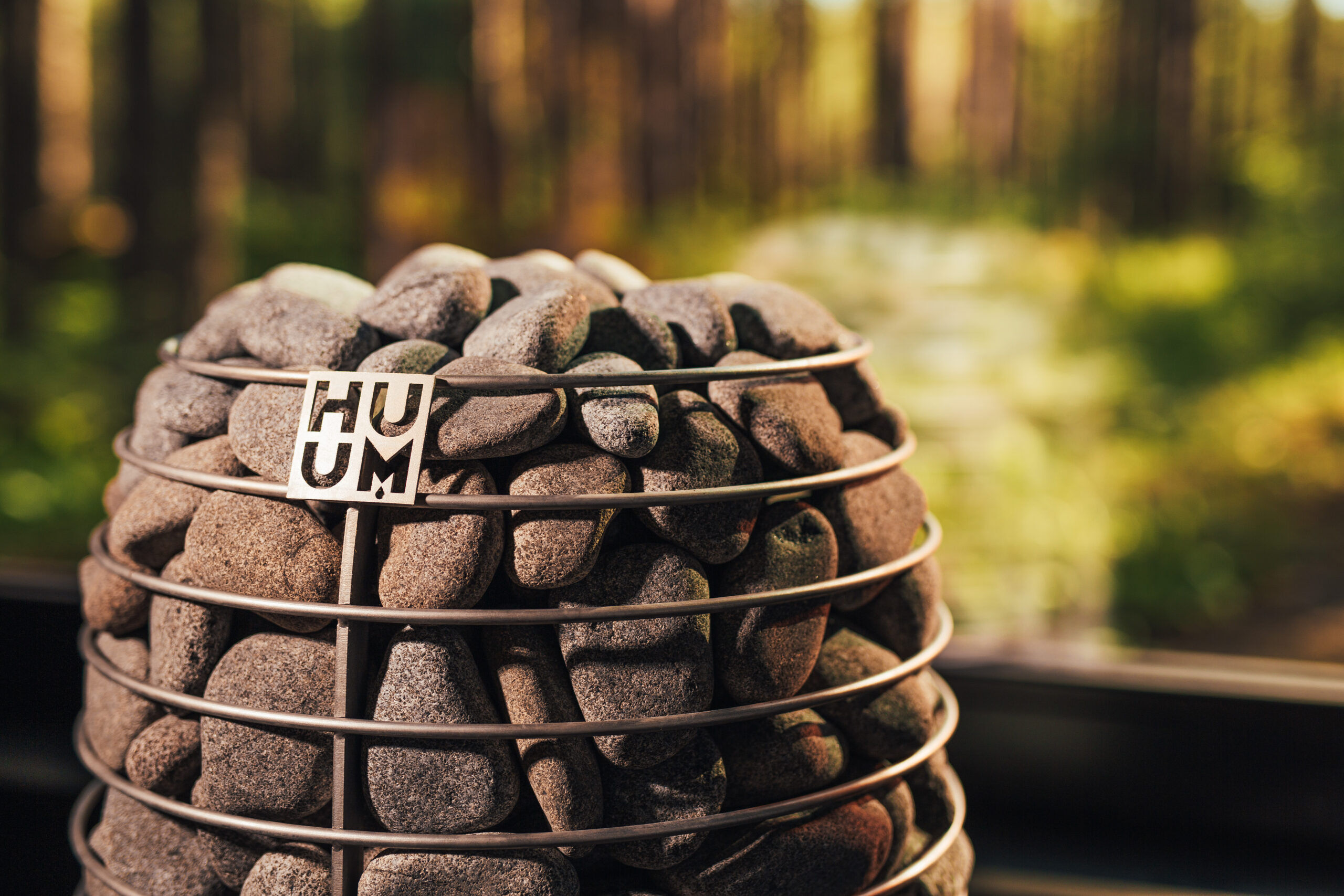 HUUM sauna with stones